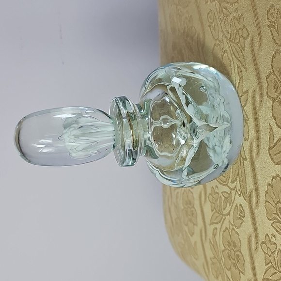 Source Unknown Other - Vintage Perfume bottle with stopper art glass unmarked